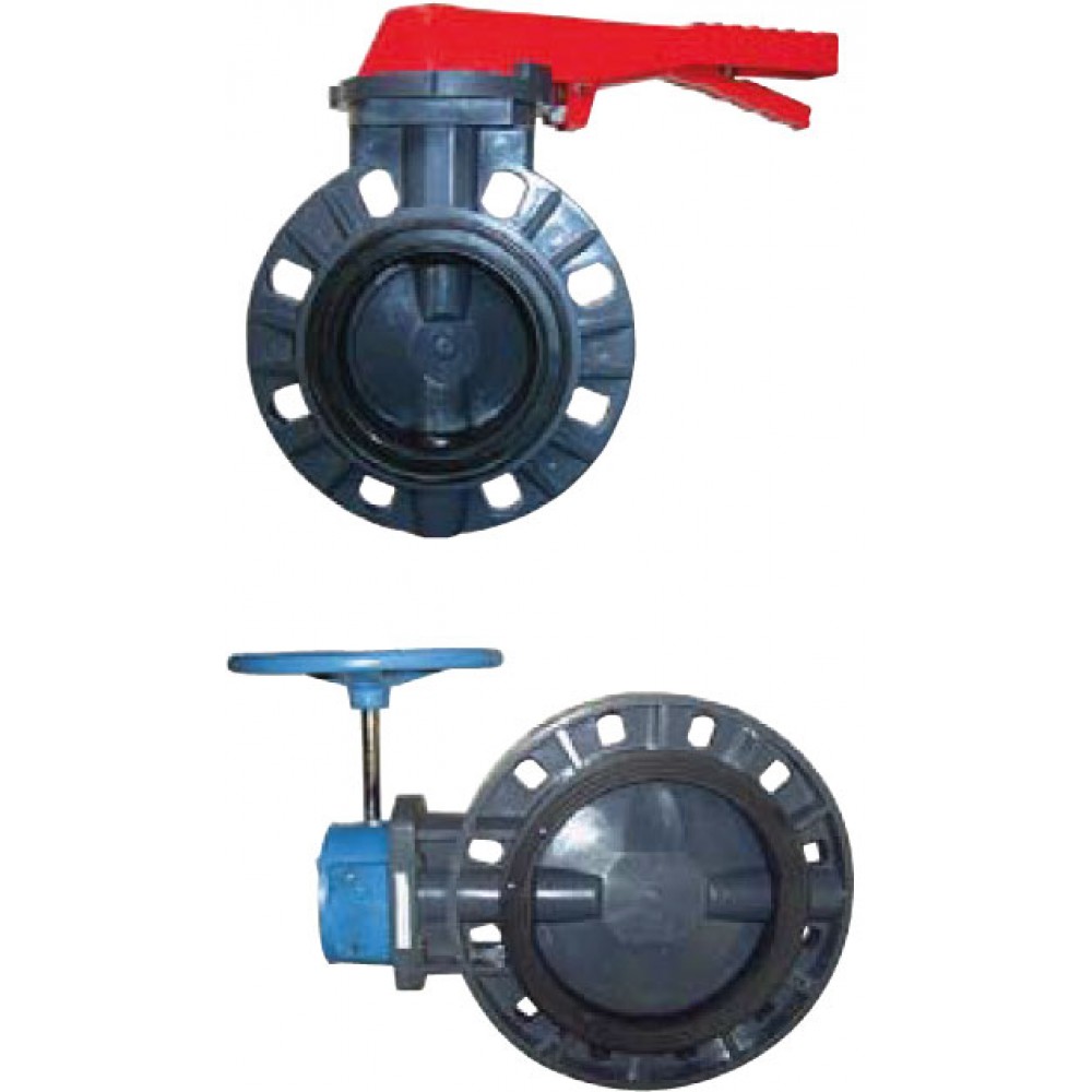 U-PVC Kelebek Vana (Çıplak) 400 mm 16"